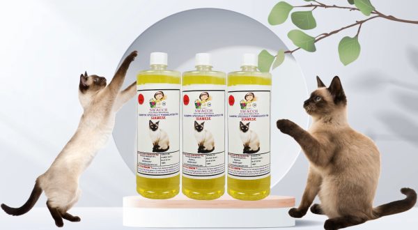 Siamese Cat Shampoo (1 Litre) (Pack of 3) Lemon